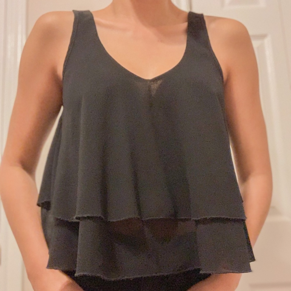 Flowy Black Tank Top